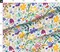 Various Fabrics by the Yard or Fat Quarter Colorful Bugs Whimsical Whimsical Garden Daisies Butterflies Cute Fun Nature Custom Printed Fabric by Spoonflower
